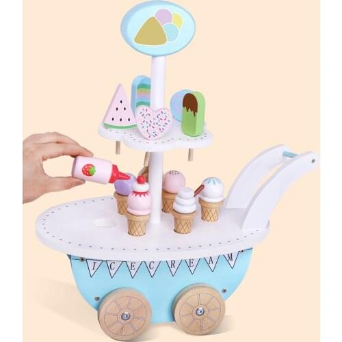 Ice Cream Car Role Play Toys Developmental Toy Play Birthday for Kid Girls