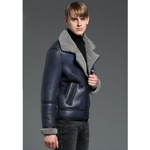 Mens Shearling Jacket Coat Mens Short Coat Mens Winter Warm Jacket