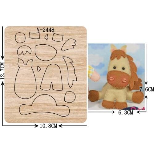 New donkey wooden dies cutting dies for scrapbooking Multiple sizes V-2448