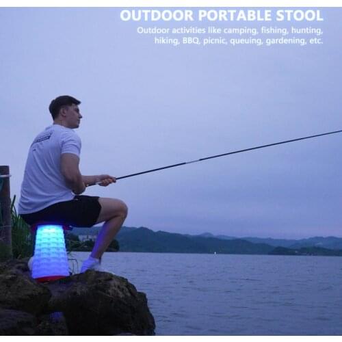 Portable Small Stools Ottomans Shower Stool Elderly Bath Chair Folding Plastic Mobile Camping Shoe Shelves Fishing Pouf Ottoman