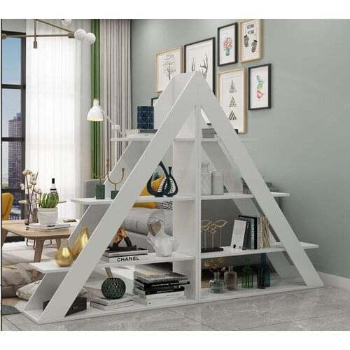 Shelf shelf living room partition iron art floor multilayer reception home office screen is simple and modern