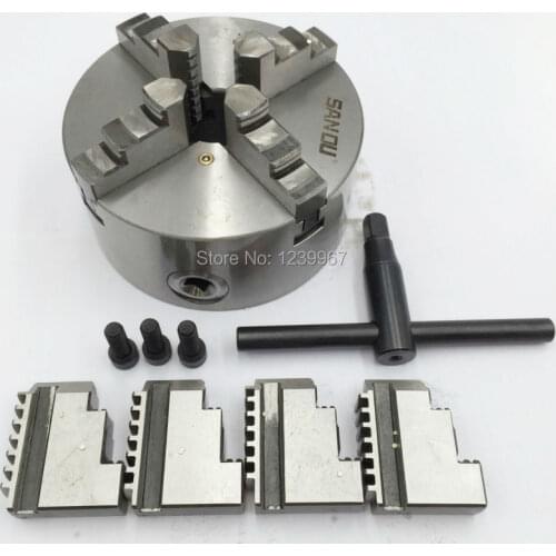 Precision 4 Jaw Chuck Metalworking Chuck 10'' 250mm Self-centering Solid Steel Lathe Chucks