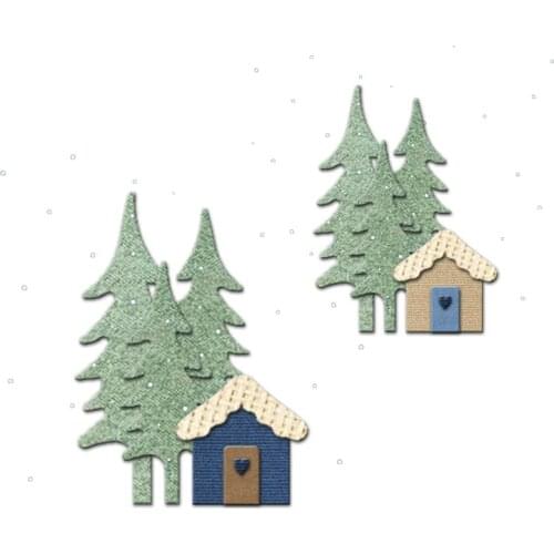 Christmas House Cutting dies - New Die Cutting And Wooden Mold,HT434 Suitable For Common Die Cutting Machines On The Market