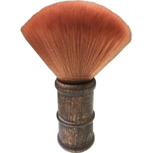 Hair Cutting Neck Duster Cleaning Hairbrush Barber Tool Soft Wool Wooden Handle Hairdressing Neck Brush Hair Cleaning Tools