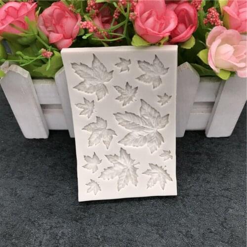 3D Silicone Baking Mold DIY Butterfly Maple Leaf Mould Chocolate Fondant Cake Decorating Tool Temperature Resistance Baking Tool