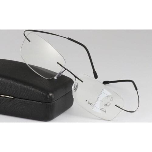 Super Light Titanium Progressive Multifocal Reading Glasses Men Women Anti Blue Rays Presbyopic Eyeglasses Hyperopia Eyewear