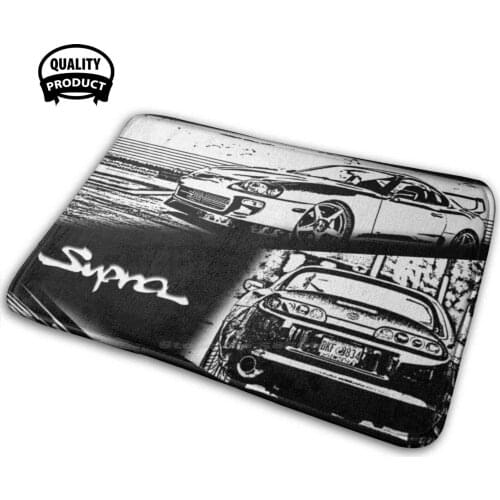 Toyota Supra Mk4 Comfortable Door Mat Rug Carpet Cushion Mk4 Mark 4 Mark Iv Mark 4 Tuning Comic Comic Style