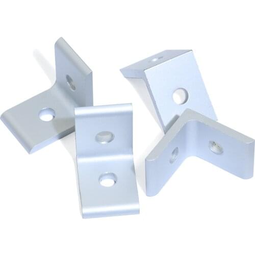 10pcs 3030 Series 2 Hole 90 Degreee Inside Corner Bracket for 30x30mm Aluminum Extrusion Profile