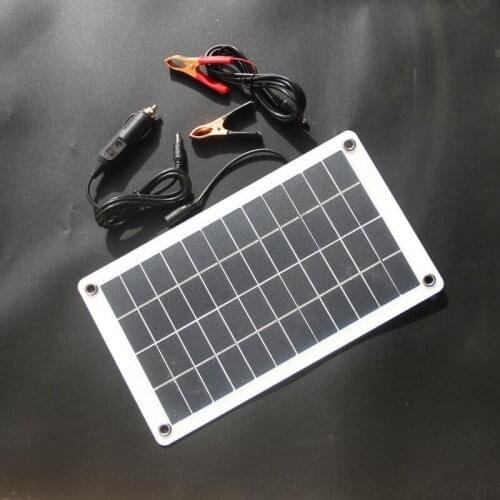 High Quality Semi-flexible 12V/5V 7.5W Portable Solar Panel Charger For 12V Car Boat Motor Battery Charger+USB Charger Mobile