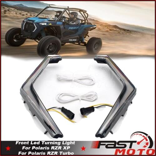 Amber/White Turn Signal Light Front Indicator Headlight For Polaris RZR Turbo S 4 Lifted Lime LE S Velocity XP 1000 Sport 18-21