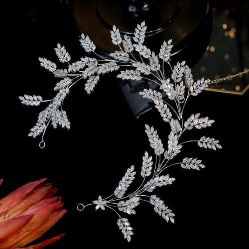 ASNORA Shiny Jewelry Tiaras and Crowns Female Headband Bridal Hair Accessories For Party Wedding A01030
