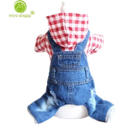 Winter Fleece Warm Pet Dog Jumpsuit Coats Plaid Comfortable Simple Chihuahua Yorkie Dog Cat Romper Pants Accessories 913