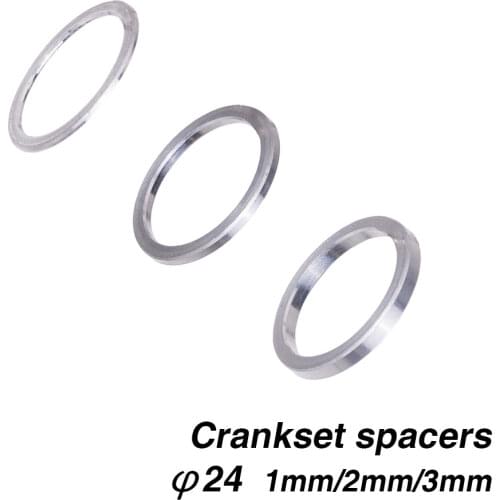 ZTTO Bike Bottom Bracket Axle Washer Spacer Adapter MTB Mountain Bicycle BB Crankset Spacer 24mm x 1/2/3mm