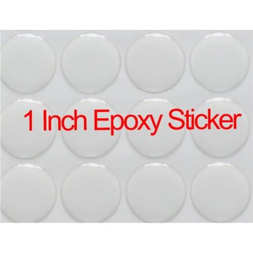 1Inch/25.4MM Clear Epoxy Stickers Round Dome 3D Crystal Domes Resin Self Adhesive Patch For Bottle Caps DIY Crafting 500/1000PCS
