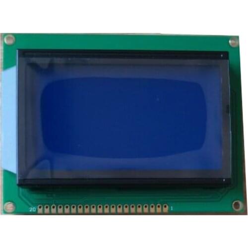 12864 LCD Module Controller KS0108 Gray &blue Color screen 54X50mm