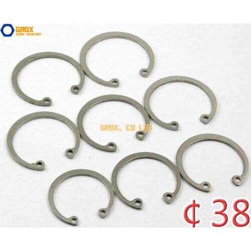 25 Pieces 38mm 304 Stainless Steel Internal Circlip Snap Retaining Ring