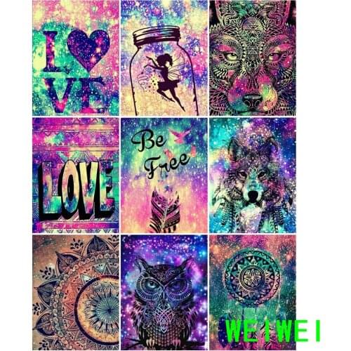 Diamond Painting Animal 5D DIY Full Square Cross Stitch Drill Diamond Embroidery Love Rhinestone Mosaic Decoration Home weiwei