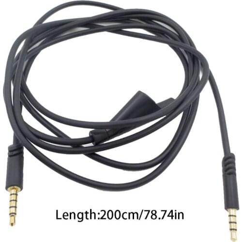 Audio Earphone Cable with Volume Control for Astro A10 A40 G233 Gaming Headset