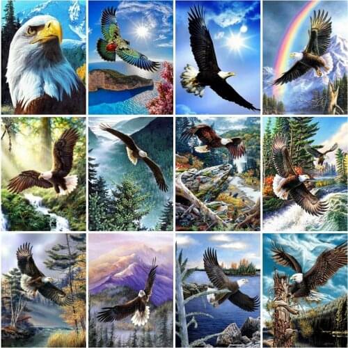 AZQSD 5d Diamond Painting Eagle Full Drill Handicraft Diamond Embroidery Animals Mosaic Picture Of Rhinestones Decor For Home
