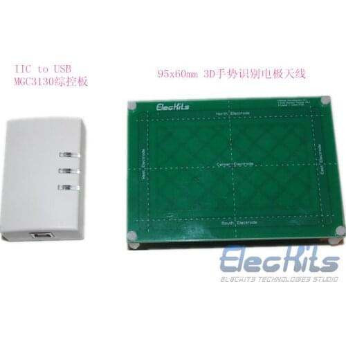 Free shipping 3D gesture recognition module board MGC3130 10 kinds of gestures