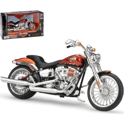 Kids Toys Car Maisto 1:12 Halle 2014 CVO BREAKOUT Model Car Simulation Alloy Motorcycle Metal Toy Car Childrens Gift Collection