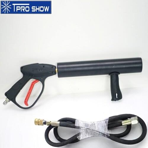 Disco Cryo Cannon DJ Gun CO2 Jet Hand Held Pistola CO2 Machine Stage Lighting Effect Gas Hose For Club Event Live Show Singer