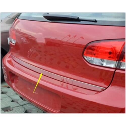 For Golf 6 Golf 7 Polo 2011-2018 High-quality stainless steel Rear Trunk Door Handle Cover Tail Gate Trim Bezel Molding Styling