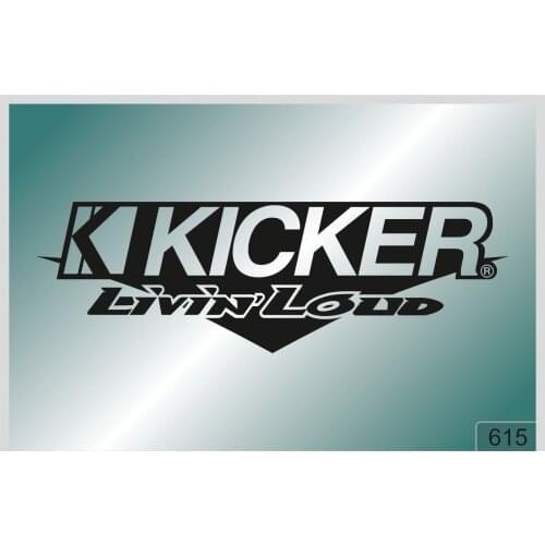 For KICKER LIVIN LOUD -2 pcs. stickers HIGH QUALITY different colors 615