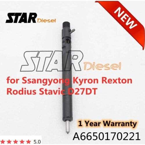 Euro 4 Injector A6650170221 Diesel Pump Nozzle EJBR04401D Common Rail Parts For Ssangyong Kyron Rexton Rodius Stavic D27DT