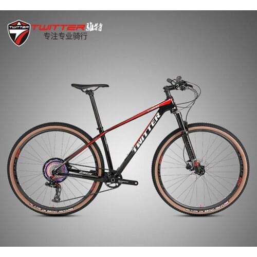 Carbon Mountain Bike TWITTER 27.5/29 inch 13 Speeds MTB Bike 650B 29 XC Level Hollow Crankset Colorful Cassette Hydraulic Brake