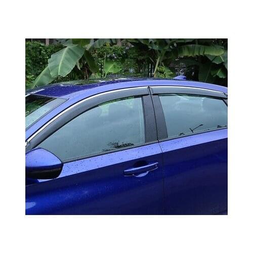 Window Visor Vent Shades Sun Rain Guard 4pcs For Honda Accord 2018 2019