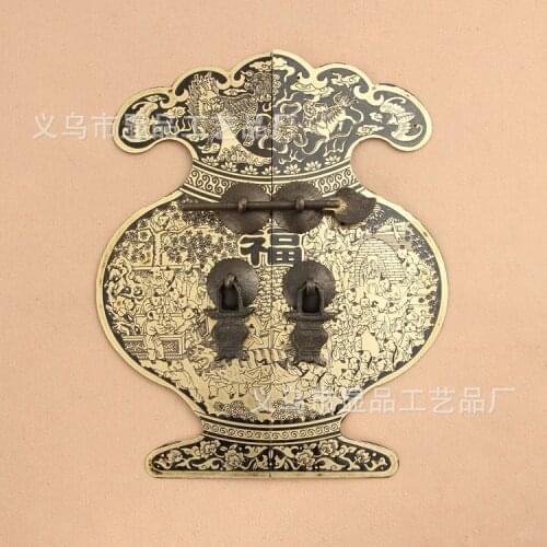 Factory direct Ming and Qing antique copper accessories copper bronze door handles blessing of Gods hi