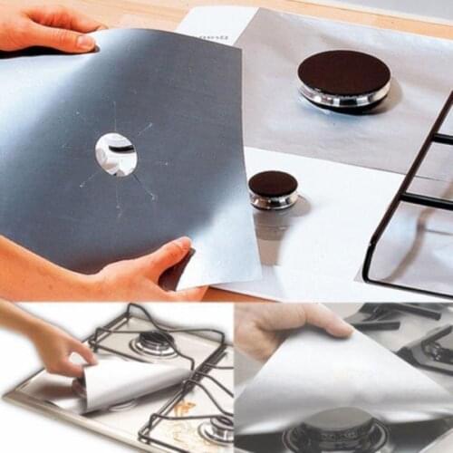Reusable Foil Cover Gas Stove Protector Non-Stick Stovetop Burner Sheeting Mat Pad Clean Liner For Kitchen Cookware