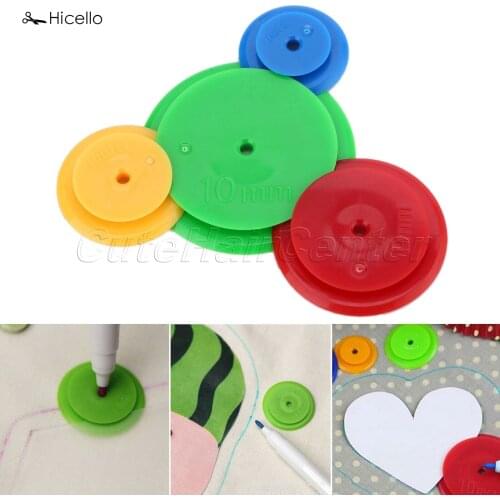 4Pcs Mixed Tracing Quilting Craft Tool Sewing Stitch Space Tracing Loom Maker Set Quilt Tool Quilting Accessories 3/5/7/10mm