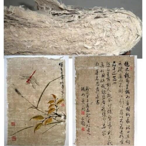 Half Ripe Xuan Paper Chinese Mulberry Paper Antique Method Handmade Natural Color Calligraphy Painting Fiber Rice Paper