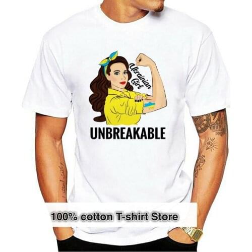 Clothing Ukrainian Tshirt Women Girl Unbreakable Ukraine Flag Shirt 3260