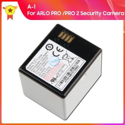 Original Replacement Battery A-1 For ARLO PRO /PRO 2 Security Camera VMA4400 VMS4230P NETGEAR 2440mAh