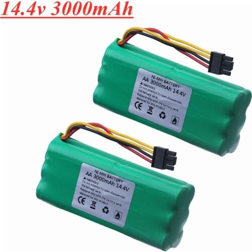 14.4V Ni-MH AA Rechargeable battery Pack 3000MAH for Ecovacs Deebot Deepoo X600 ZN605 ZN606 ZN609 Midea Redmond Vacuum Cleaner