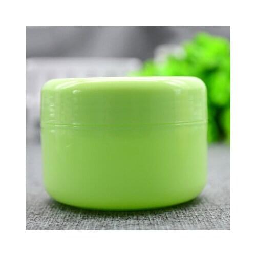 50pcs 100G Empty Plastic Colorful Jar Containers , 100 g Refill Cosmetic Cream Lotion jar, Craft Ointment Travel Tester