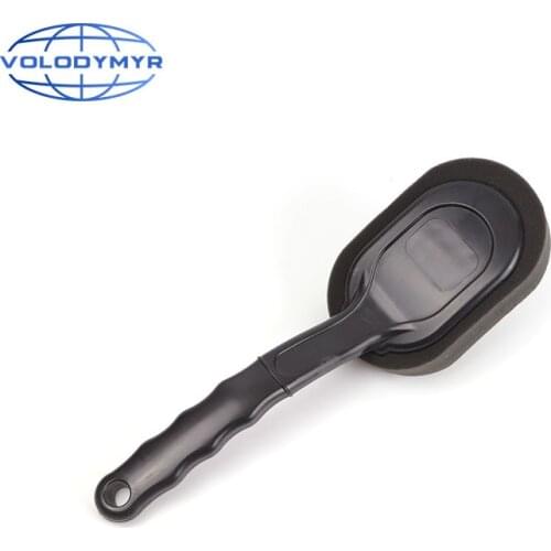 Volodymyr Wheel Brush Detailing Car Cleaning Tools Black with Sponge Head for Car Accessoires Auto Detail Washing Carwash Clean
