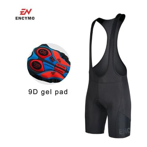 Men Bib Shorts Men Cycling Cool Padded Cycling MTB Shorts Summer Road Ciclismo Race Bicycle Bottom Asian Size ENCYMO