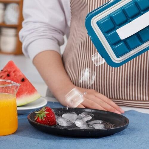 Silicone ice ball pot two-in-one ice tray mold kettle ice maker storage box refrigerator frozen ice cube bag
