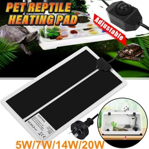 5-45W Terrarium Reptiles Heat Thermal Mat Amphibiens Climbing Heating Warm Pads Mats Blanket Temperature Regulator Accessories