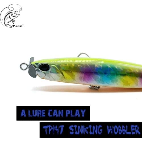 Thritop New Propbait 110MM 27G TP147 High Quality Stickbait Sinking Lure Hard Bait Full Depth Fishing Wobbler