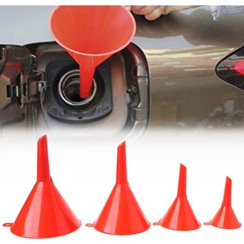 4Pcs Car Refueling Funnel Gasoline Engine Oil Additive Motorcycle Farm Machine Use Convenient Anti-leakage Filler Accessory