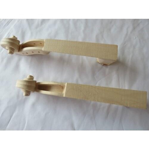 1pcs maple wood student white viola neck 16" unfinished viola neck