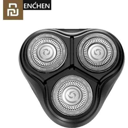 Youpin Enchen Black Stone 3D Float ShaverHead Double Rings Razor Cutter Heads CutterHead for Men Gift Placement ShaverHead