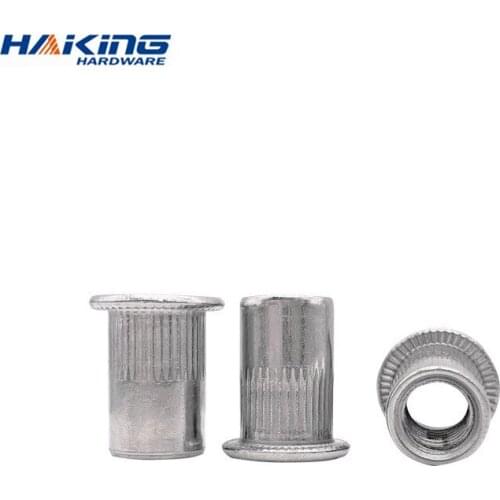 10Pcs M3 M4 M5 M6 M8 M10 M12 304 Stainless Steel Rivnut Flat Head Threaded Rivet Insert Nutsert Cap Rivet Nut