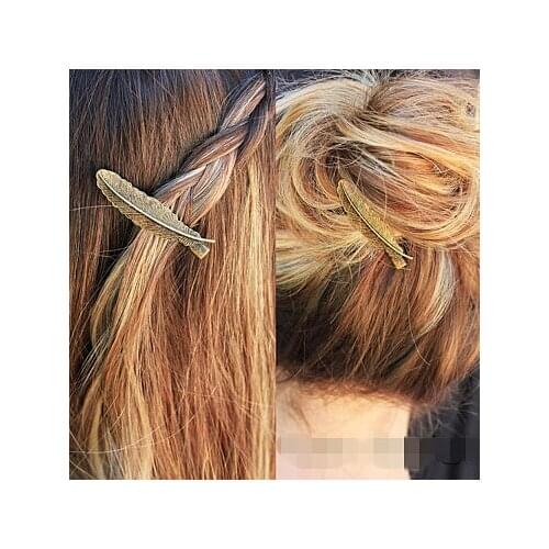 2017 New Western Style Vintage Hair Jewelry For Women,Fashion Leaf / Feather Hair Clip Hair Accessories Barrettes Hairpins JJ251