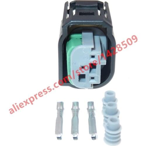 5-30 set 3 Pin 2-967642-1 Tyco AMP female accelerator pedal waterproof electrical connector plug for Benz BMW